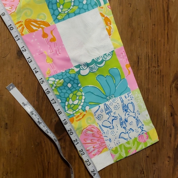 Lilly Pulitzer crop cotton blend patchwork pants - Picture 7 of 7